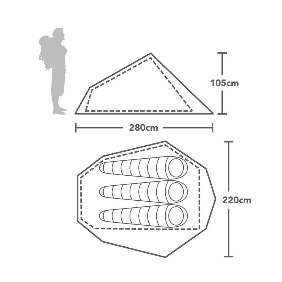 Vango Banshee 300 3 Person Tent 4 Vango Banshee 300 3 Person Tent - Image 2
