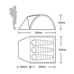 Cairns 3 DLX Nightfall Tent -Outdoor Life Shop go 503095 b